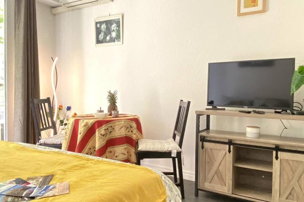 Studio Balcon, Centre Ville, Proximite Plages, Commerces, Restaurants, Musees... 昂蒂布 外观 照片