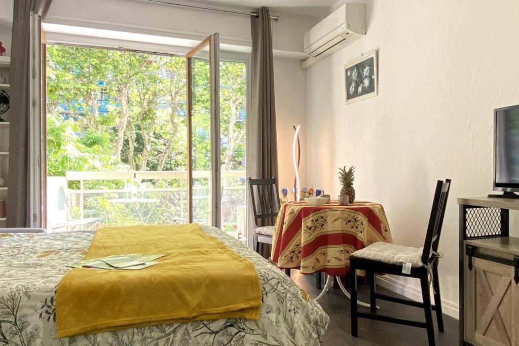 Studio Balcon, Centre Ville, Proximite Plages, Commerces, Restaurants, Musees... 昂蒂布 外观 照片